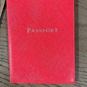 J.Crew Bright Pink Passport Holder